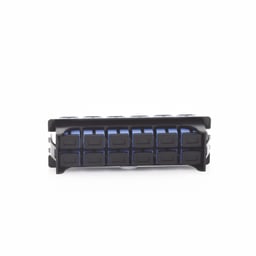 Placa Acopladora Para Distribuidor de Fibra Optica LP-ODF-8024, Linkedpro Incluye 12 Acopladores SC Simplex Para Fibra Monomodo (12 Fibras), LP-FO-S12-SM