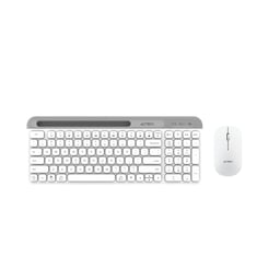 Kit teclado y mouse inalámbrico Acteck AC-936262 Creator Virtuos Silk MK720, Bluetooth, 4000 DPI, español, color blanco