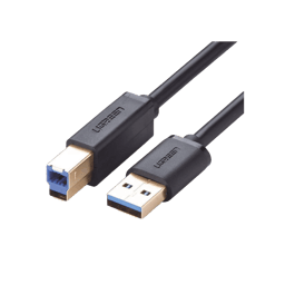 Cable USB-A A USB-B Ugreen 10372/Plug & Play/Compatibilidad Universal/2 Metros/Color Negro