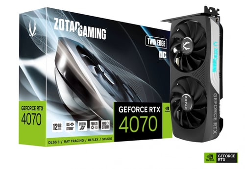 Tarjeta de Video Zotac Gaming Geforce RTX 4070 Twin Edge OC 12GB GDDR6X, ZT-D40700H-10M