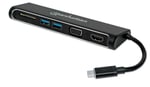 Convertidor USB Manhattan Tipo C-HDMI / SVGA H / HUB / lector, 152631