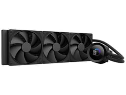 Enfriamiento Líquido NZXT Kraken Plus 360 RGB para CPU/3X120MM/Intel y AMD/2800RPM/LCD/Negro/RL-KN360-B2