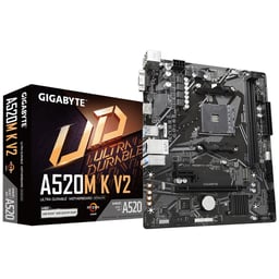 Tarjeta Madre Gigabyte A520M K V2 Socket-AM4/ HDMI/ 2XDDR4/ 64GB/ Micro ATX/ SATA/ AMD/ USB