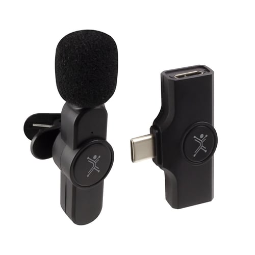 Micrófono Perfect Choice PC-112679 / Inalámbrico Fidelity / USB C / 30 Ohmio / Negro