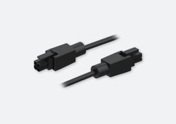 Cable de Alimentación Teltonika PR2PP10B de 1 Mt/4-Pines a 4-Pines/Para Uso Con BAT120/Negro