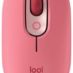 Mouse Inalambrico Logitech Pop Color Rosa Coral 4 Botones, 910-006551