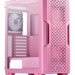 Gabinete Adata XPG STARKERAIR-PKCUS Ventana ARGB / Midi-Tower / Mini-ITX / Micro-ATX / ATX / USB 3.0 / Sin Fuente / 2 Ventiladores Instalados / Rosa
