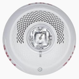 Bocina Con Lampara Estroboscopica System Sensor SPSCWLED Con Montaje En Techo / De 2W / 88DB / 400-4000HZ / Blanco