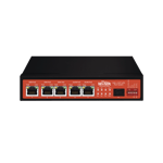 Controlador Solar de 15A Con Switch POE WI-TEK WI-PS306GF-UPS-15A, 1 Puertos Gigabit POE 802.3 BT, 2 Puertos POE 802.3 AF, AT Con 2 Puertos POE Pasivo 24 VCC, 1 Puerto SFP, No Administrable