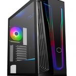 Gabinete Cooler Master Masterbox 540/Mid-Tower / Micro ATX / C/Ventana / ARGB / USB 3.2 / Sin Fuente / 1 Ventilador RGB Instalado / Negro, MB540-KGNN-S00