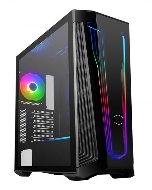 Gabinete Cooler Master Masterbox 540/Mid-Tower / Micro ATX / C/Ventana / ARGB / USB 3.2 / Sin Fuente / 1 Ventilador RGB Instalado / Negro, MB540-KGNN-S00