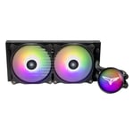 Enfriamiento Liquido P/CPU TeamGroup TB120502 Siren GD240E/2X120MM/600-2200RPM/Color Negro