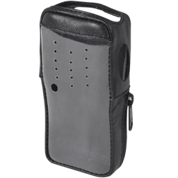 Funda de piel reforzada Versión 2 de fácil acceso y con cubierta de plástico frontal transparente para radios TK-2000KV2, TK-3000KV2, FSMTK-2000V2
