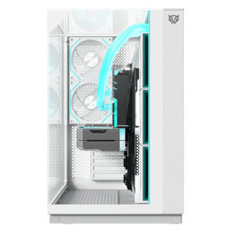 Gabinete Balam Rush TTank Majestic 7600/Midi-Tower/Con Ventana/Sin Fuente/USB 2.0/3.0/Ventiladores ARGB/Blanco/ATX/BR-941501
