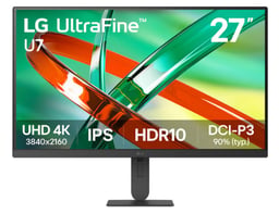Monitor 27" LG UltraFine U7 27U711B/LED/IPS/HDMI/DP/3840X2160/FreeSync/60Hz/Negro/27U711B-B.AWM
