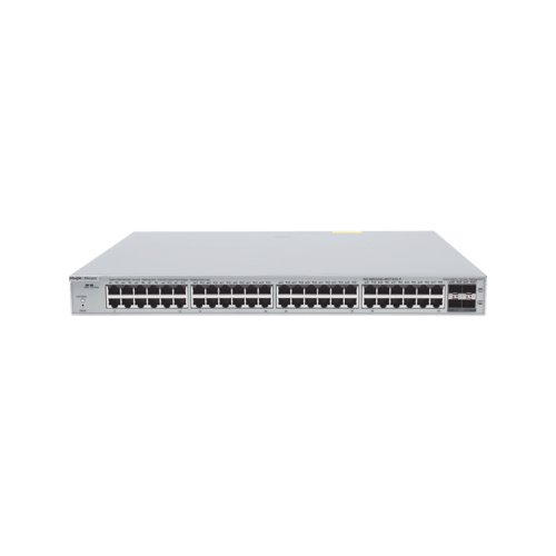 Switch Administrable POE Ruijie RG-NBS3200-48GT4XS-P con 48 Puertos Gigabit POE 802.3AF/AT + 4 SFP+ Para Fibra 10GB/370W