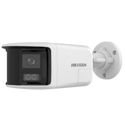 Cámara Bala IP Hikvision DS-2CD1T63G2P-LIUF/SL de 6 MPX/2 Lentes de 2.8 mm/Alámbrico/180°/30 m IR/IP67/Luz Intermitente y Alerta de Audio/Audio Bidireccional/Acusense/WDR 120 dB/Micro SD