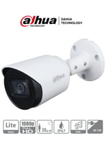 Camara Bullet Dahua HFW1200T-A HDCVI 1080P/ Microfono Integrado/ 103° de Apertura/ Lente 2.8MM/ IR 30 MTS/ IP67/ Metalica/ DWDR/ BLC/ HLC