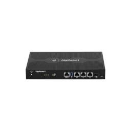 Router Ubiquiti EdgeRouter 4, con 3 puertos 10/100/1000 Mbps + 1 puerto SFP, con funciones avanzadas de ruteo, ER-4