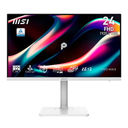 Monitor MSI PRO MAX 241PHW E14 24" IPS Full HD 144Hz 1ms HDMI DP Blanco