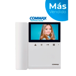 Monitor para Videoportero COMMAX CDV43K2, Color 4.3", Funcion de Apertura de Puerta, Conexion a 4 Hilos, CDV-43K2