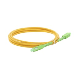 Jumper de Fibra Optica Monomodo SC/APC-SC/APC Simplex Linkedpro Color Amarillo, 3 MTS, 3 MM, LPSM3SCASCAS3
