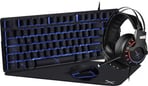 Kit Gamer Teclado, Mouse, Audifonos y Mousepad Xzeal XST-200 RGB USB Negro, XSAKGA1B