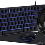Kit Gamer Teclado, Mouse, Audifonos y Mousepad Xzeal XST-200 RGB USB Negro, XSAKGA1B
