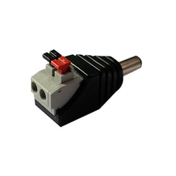 10 adaptadores Saxxon Tipo Jack Macho Polarizado De 12vcd / Con Terminales De Presión / Fácil Conexión, Psubr16h
