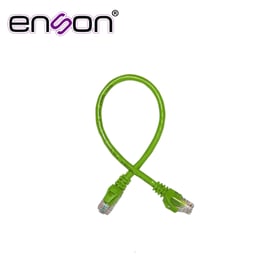 Cable PatchCord UTP CAT6 Enson 30CM Color Verde P6003E
