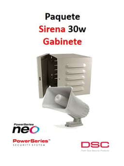 Sirena Exterior con Gabinete 30W/ 12VCD DSC S30WGPAQ