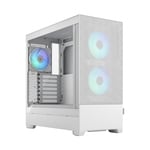 Gabinete Fractal Design POP AIR Ventana Lateral, RGB, ATX, Mini-ITX/ ATX/ Micro-ATX, Sin Fuente, Blanco, FD-C-POR1A-01