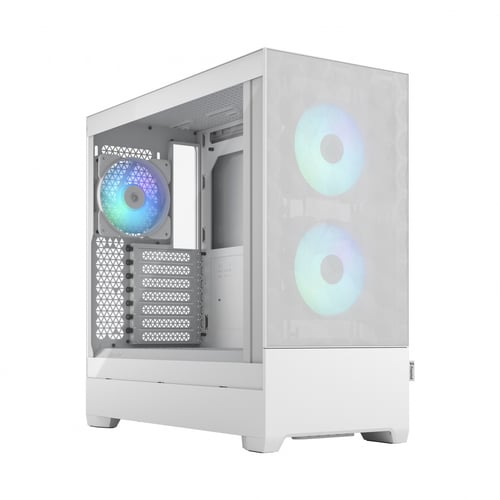 Gabinete Fractal Design POP AIR Ventana Lateral, RGB, ATX, Mini-ITX/ ATX/ Micro-ATX, Sin Fuente, Blanco, FD-C-POR1A-01
