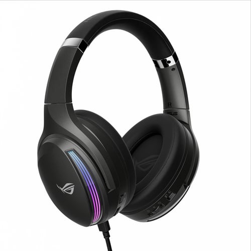 Diadema Audifono Alambrico Asus Fusion II 500 RGB, 3.5MM/RGB/P-XBOX/PC/PS/NINT/USB A-C/Color Negro