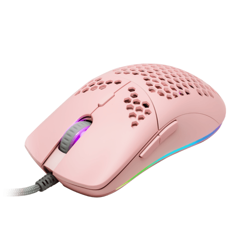 Mouse Game Factor MOG601 Gamer, RGB, color rosa, USB, MOG601-PK