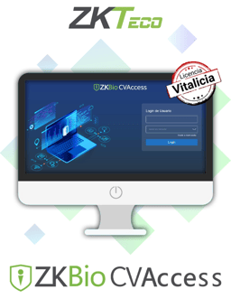 Licencia Del Software BioCVAccess ZKTeco ZKCVA-FREE 15 Puertas/6 Puntos de Asistencia/16 Camaras IP/2,000 Usuarios/200 Departamentos/1 APP Administrador/50 APPS Empleados