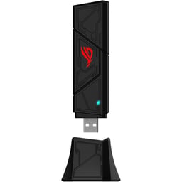 Adaptador De Red USB Inalambrico ASUS ROG USB-BE92 / Triple Banda / 2.4 / 6GHZ / Wi-Fi 7 / USB 3.0 / 688MBPS / Negro