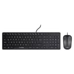 Kit Teclado y Mouse Optico Quaroni KAQ01 Alambrico Color Negro