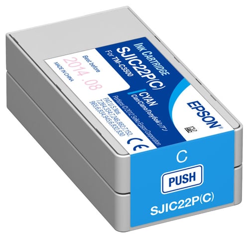 Cartucho Epson TM-C3500 SJIC22P cian, C33S020581
