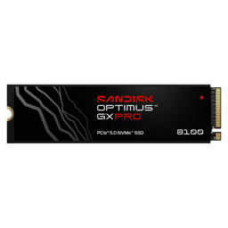 Unidad de Estado Sólido SSD M.2 1TB SanDisk Optimus GX PRO NVMe/2280/PCI Express 5.0/11000 MB/s de Escritura/14900 MB/s de Lectura/SDSP82100TAN-000E0