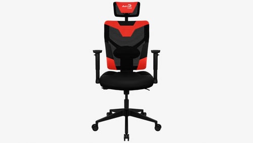 Silla Gamer Aerocool Guardian Champion Negro/Rojo, Reclinable, Hasta 150KG, Reposabrazos 2D, 4710562758313