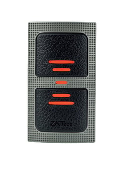 Lector Esclavo de Tarjetas ID 125KHZ ZKTeco KR500E/IP65/WIEGAND 26/LED Indicador de Estado