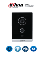 Frente de Calle Dahua VTO2211G-WP WIFI Independiente/ 2MPX/ 125° de Apertura/ IP65/ POE/ E&amp;S de Alarma/ Hasta 10,000 Tarjetas