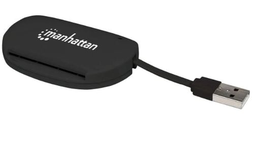 Lector de Tarjetas Inteligentes + SIM (C/Chip) USB 2.0 Manhattan 102032