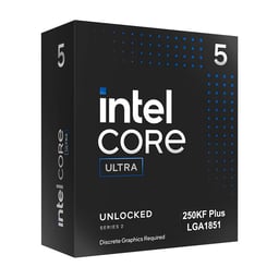Procesador Intel Core Ultra 5 250KF Plus / Lga 1851 / 5.3Ghz / 18Core / 30Mb / Sin Disipador / Sin Graficos / BX80768250KF