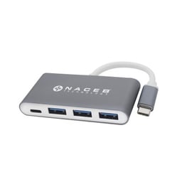 Hub 3 puertos USB 3.0+1 puerto tipo C, Naceb Technology NA-0112