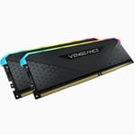 Memoria DDR4 16GB (2X8GB) 3200MHZ Corsair Vengeance RGB RS Negro CL16, CMG16GX4M2E3200C16