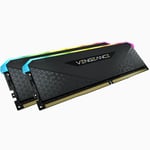 Memoria DDR4 16GB (2X8GB) 3200MHZ Corsair Vengeance RGB RS Negro CL16, CMG16GX4M2E3200C16