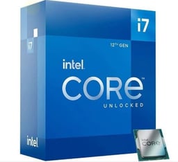 Procesador Intel Core I7-12700 12VA Gen Socket 1700/ 2.1-4.9 GHZ/ Cache 25MB/ 12 Cores/ Graficos UHD 770/ con Disipador, BX8071512700