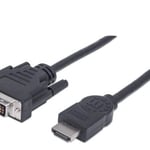 Cable de Video HDMI a DVI 24+1 de 1.8 Metros Manhattan 372503